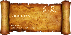 Suta Rita névjegykártya
